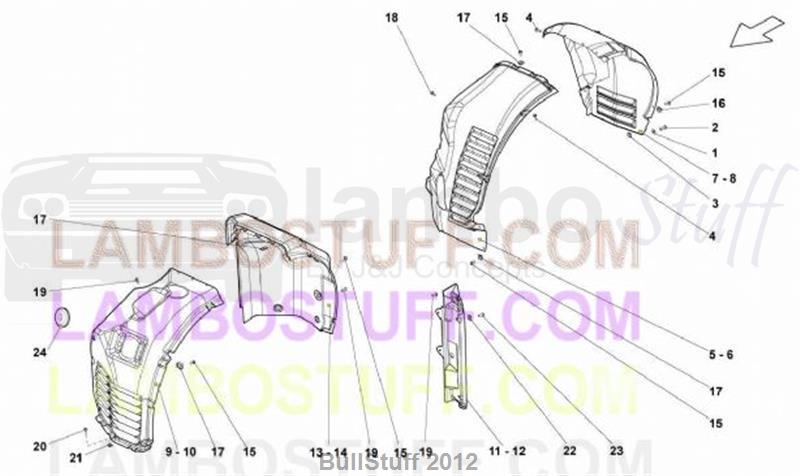 2012 Lamborghini GALLARDO LP 550-2 COUPE EUROPE WHEELHOUSE (821.03.00)